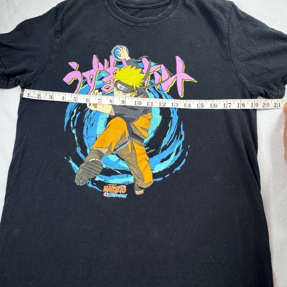 Naruto Shippuden Kids Graphic T-Shirt Black Naruto Uzumaki Rasengan Anime Tee‎ M